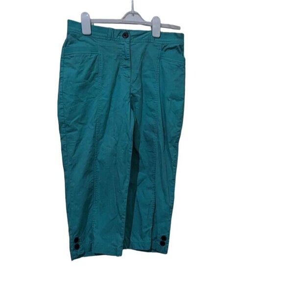 Kim Rogers womens size 12 capri short pants cotton blend stretch - Picture 1 of 6